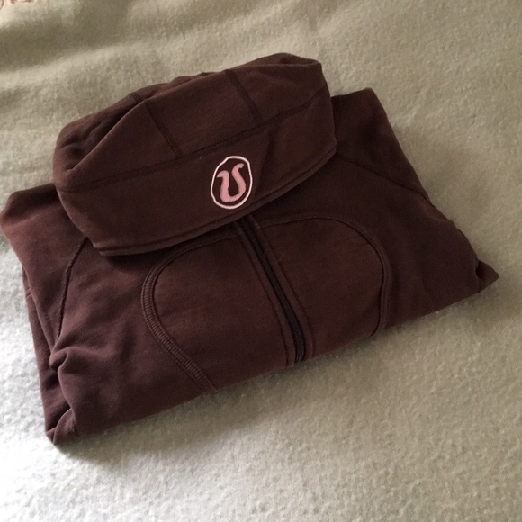 lululemon athletica Tops - Lululemon scuba hoodie (original) in brown, size 8